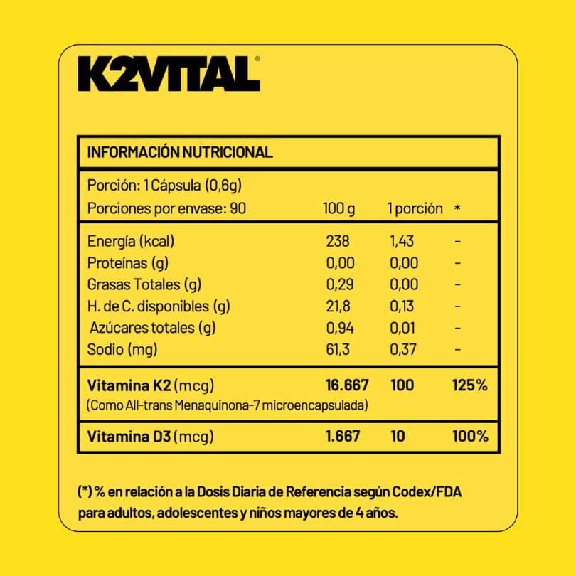 VITAMINA K2 MK-7 +VITAMINA D3